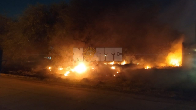 Incendio en barrio STM: vecinos sufren la quinta quema de pastizales en el mismo predio