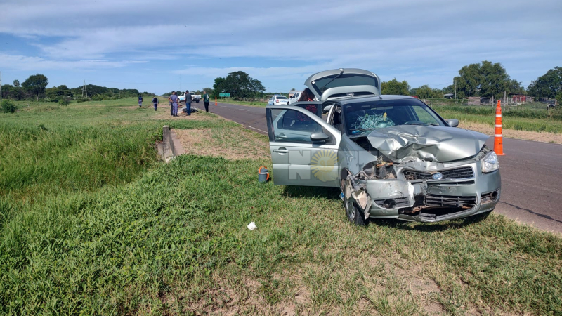 Un muerto tras el choque entre un auto y una moto en el acceso a Colonias Unidas