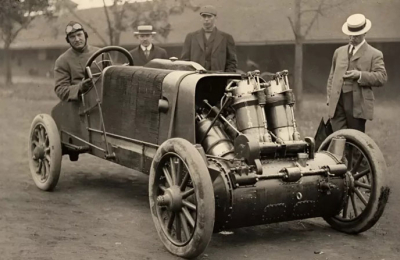 El primer coche de tracción delantera fue de carrera