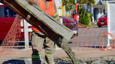 Zdero supervisó los avances en las obras de repavimentación de la avenida 25 de Mayo