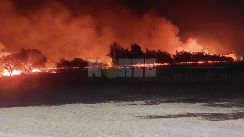 Fuego en zona del aeropuerto donde hay tanques de hidrógeno