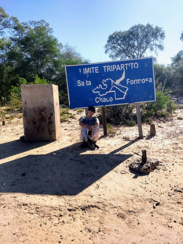 Un punto que une a tres provincias, Chaco, Salta y Formosa. Foto: @temuestro_otrochaco
