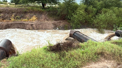 Luego del diluvio, el sistema de bombeo sigue funcionando a pleno en Sáenz Peña