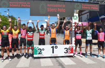 Germán Trautner ganó la prueba de
ruta "113° Aniversario de Sáenz Peña"