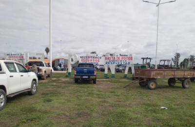 Acampe de productores chaqueños en Sáenz Peña: "Pedimos que nos escuchen"