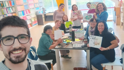 Continúa el taller libre y gratuito SanARTE en la Librería de la Paz
