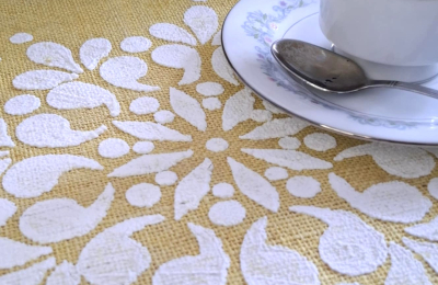Individuales de mesa con cúrcuma