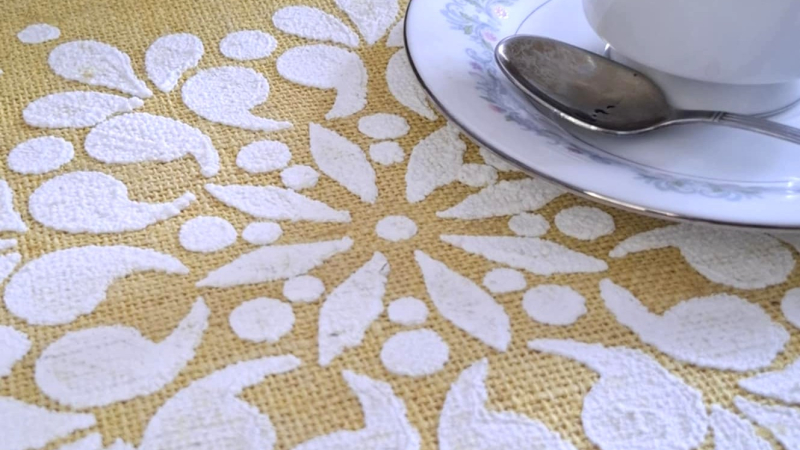 Individuales de mesa con cúrcuma