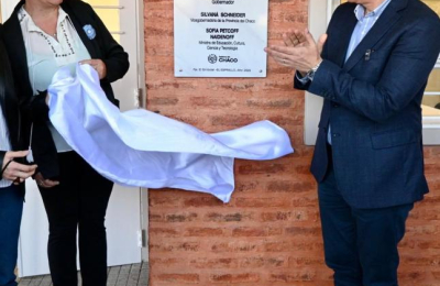 El gobernador Zdero habilitó el nuevo edificio de la EEP 1070
