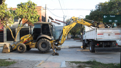 Continúa la poda de árboles en distintos barrios de Resistencia