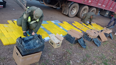 Histórico decomiso de cocaína: 172 kilos en el peaje de Makallé