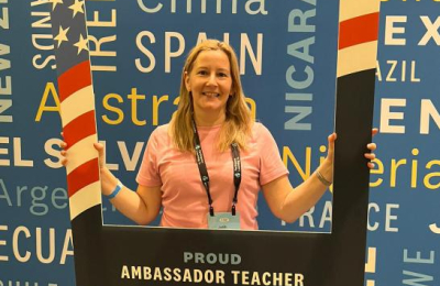 Profesora de Las Garcitas, embajadora de la Educación en Estados Unidos