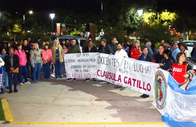 Nueva marcha docente por salarios y cláusula gatillo