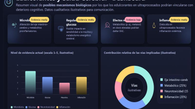 Relacionan edulcorantes en alimentos ultraprocesados con deterioro cognitivo