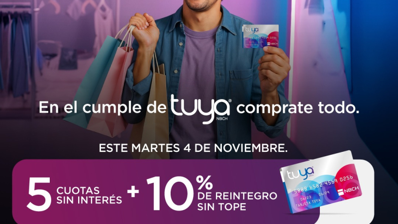 Tarjeta Tuya festeja 11 años con una promoción especial