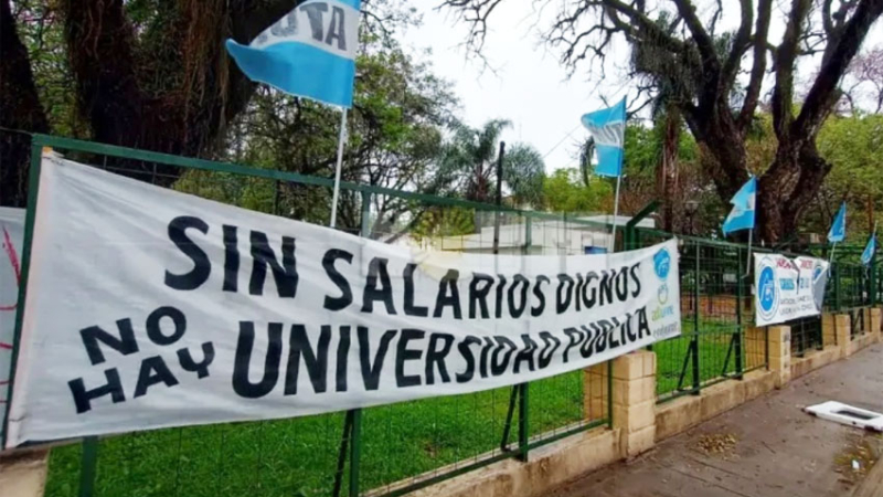 Desde mañana, paro universitario de 72 horas en todo el país