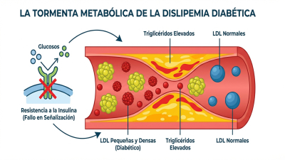 El colesterol amplifica el riesgo cardiovascular en pacientes con diabetes