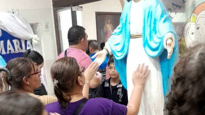 Con la peregrinación los fieles celebran el Día de la Inmaculada Concepción de María