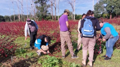 Estudiantes de una escuela agrotécnica se formaron en el CEDEVA de Laguna Yema