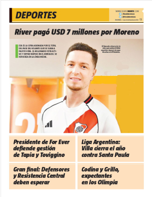 River pagó USD 7 millones por Moreno