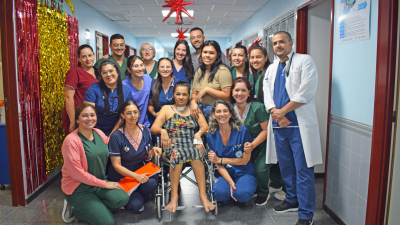 La emoción de volver a casa tras una dura internación