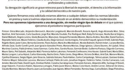 Se pronuncian en defensa de la libertad de expresión y el estatuto del periodista