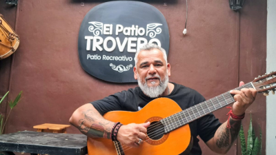 Humberto Falcón y "Chaco" Andrada en El Patio Trovero