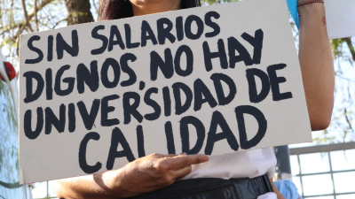 Los docentes universitarios anuncian una semana de paro