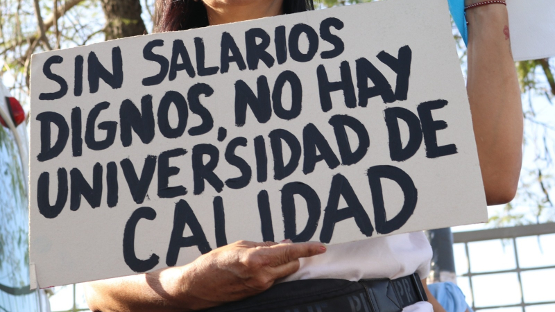 Los docentes universitarios anuncian una semana de paro