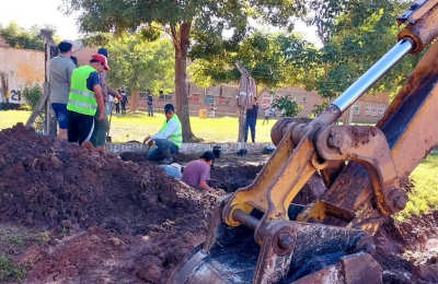Sameep potencia trabajos para la llegada del agua potable a Napenay