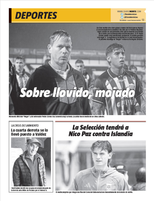 Sobre llovido, mojado