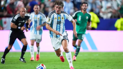 El posteo de Nico Paz junto a su padre en pleno Mundial