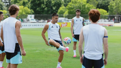 La selección argentina tuvo su último entrenamiento antes del partido ante Egipto