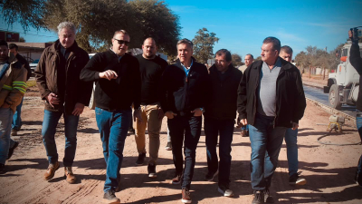 Zdero constató el avance de la pavimentación de la ruta provincial Nº 9
