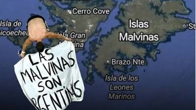 Islas Malvinas: coparon Google Maps con mensajes argentinos