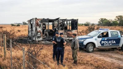 Hallaron los cuerpos calcinados de dos chaqueños en una estancia santafesina