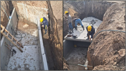 conductos pluviales en la zona del Cincuentenario -