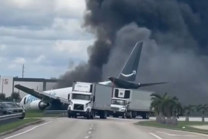 Un avión de carga se estrelló cerca del aeropuerto de Miami