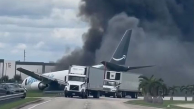 Un avión de carga se estrelló cerca del aeropuerto de Miami