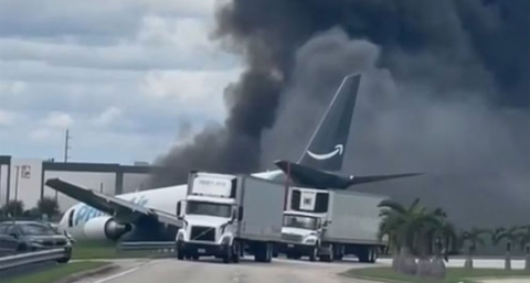 Un avión de carga se estrelló cerca del aeropuerto de Miami