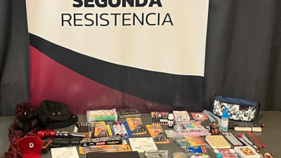 Los atraparon robando en un bazar y tenían productos que serían de otros comercios