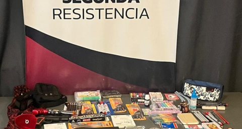 Los atraparon robando en un bazar y tenían productos que serían de otros comercios