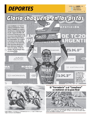 Gloria chaqueña en las pistas