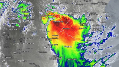 Alerta naranja por tormentas severas en Corrientes