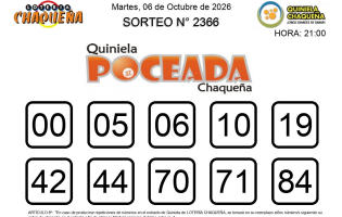 Un apostador se quedó con más de $186 millones de la Poceada