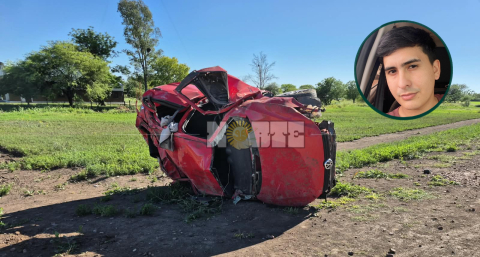 Murió un joven de Du Graty tras chocar un perro y volcar en la Ruta 95