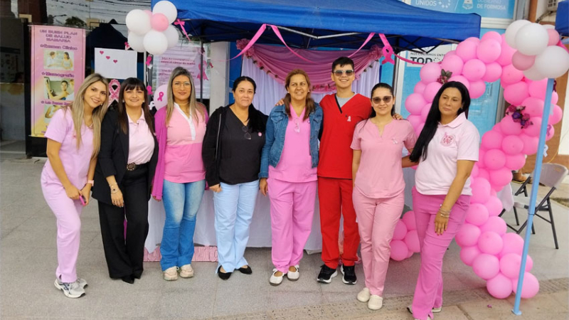 Brindaron mamografías gratuitas en el barrio Eva Perón y la plaza San Martín