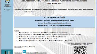 Jornada sobre repositorios en la UNNE