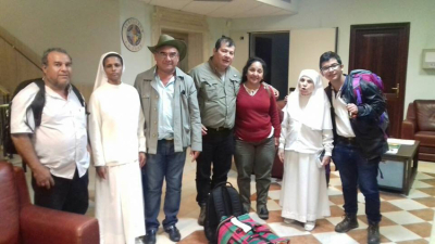 Emerenciano junto a la comitiva chaqueña llegaron a Roma y aguardan el encuentro con Francisco