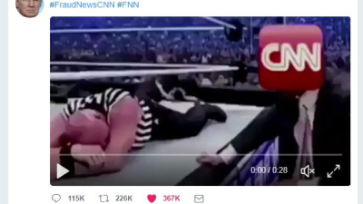 Trump golpea a la CNN